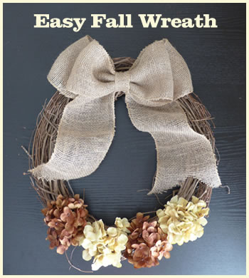 easy & cheap fall wreath