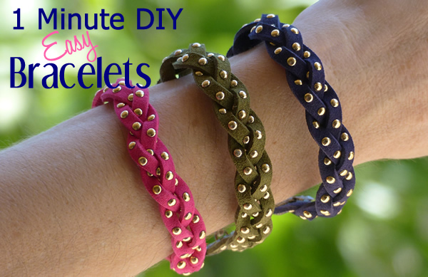 1 Minute DIY Crafts_DIY Super Easy To Make Bracelets