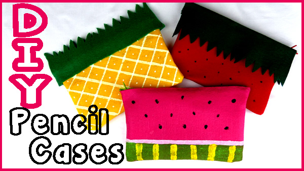 DIY Pencil Cases and Make Up Bags_No Sew