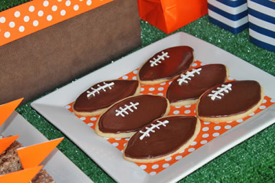 football party cookies