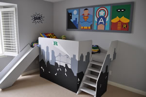 superhero boys bedroom