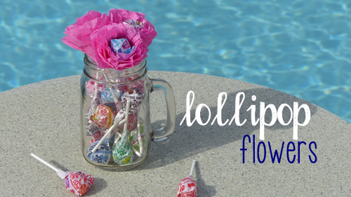 how to make lollipop flowers
