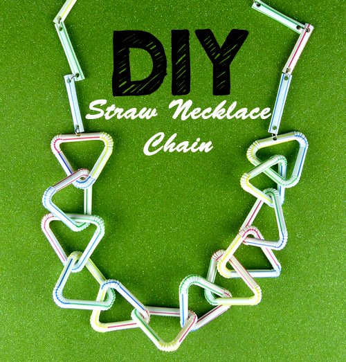 DIY Teen Crafts_How To Make A Necklace Chain Out Of Straws