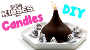 DIY Candles_How To Make Hershey Kisses Candles