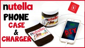 diy nutella phone charger and case